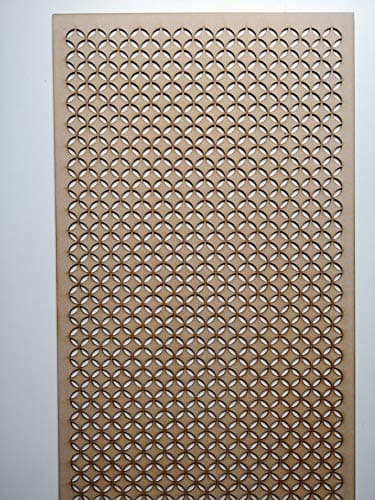 LaserKris Radiator Cabinet wall Decorative Screening-grille- Perforated 3mm thick MDF panel (1200 mm x 620 mm size) KL pattern