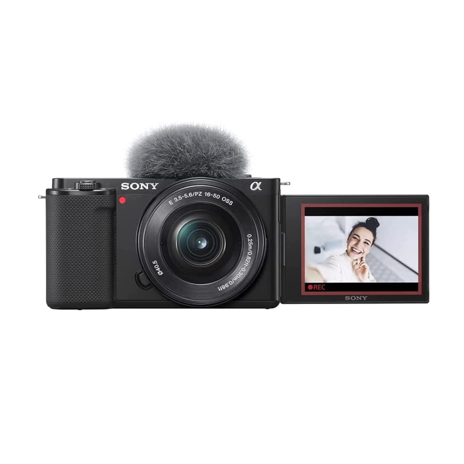 Sony ZV-E10L Mirrorless Vlog Camera with 16-50mm Lens (APS-C Sensor, 4K Video, Flip Screen, Real-Time Eye AF, Ideal for Content Creators)