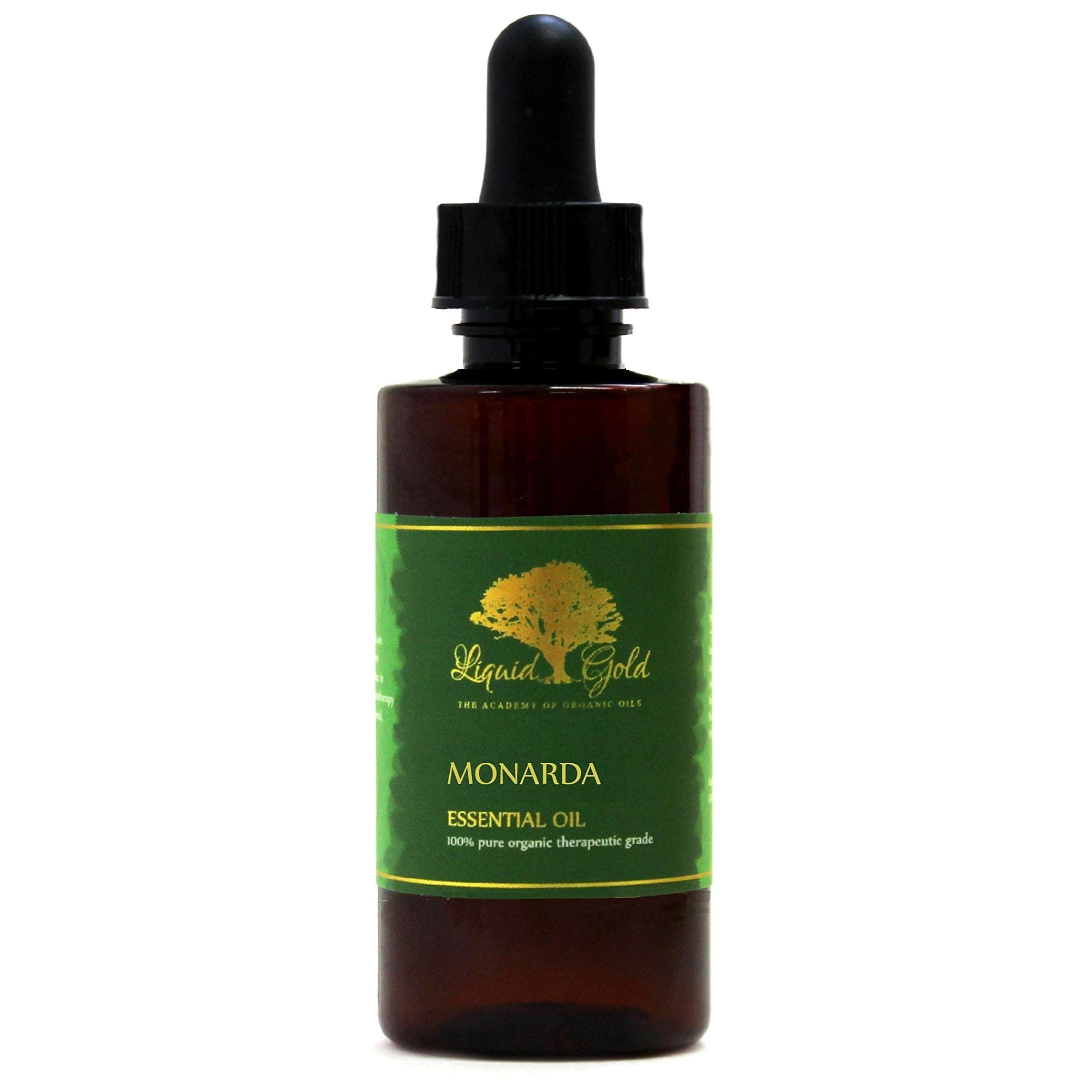 Liquid Gold Inc - 2 oz with Dropper - Premium Monarda Essential Oil - Pure Organic Natural Aromatherapy