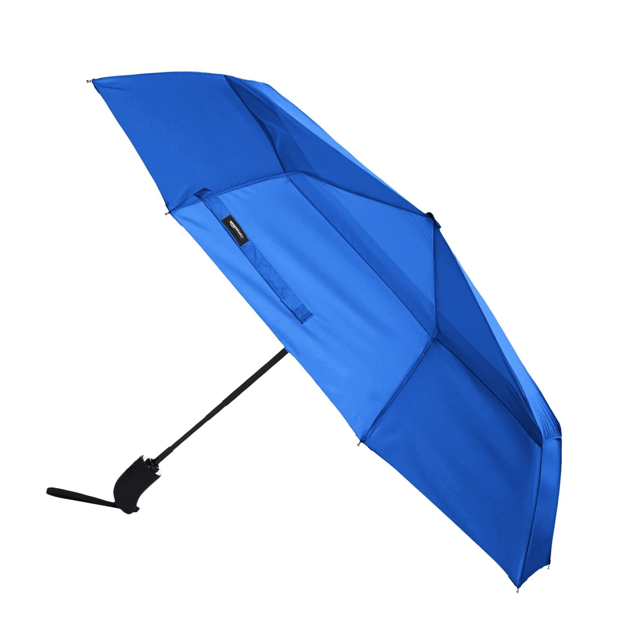 AmazonBasics Automatic Open Travel Umbrella with Wind Vent - Royal Blue