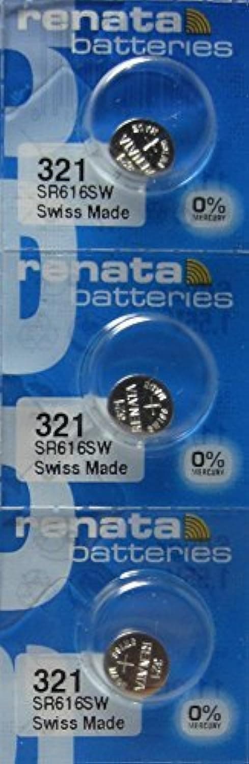 Renata Watch Battery 321 0%Hg Mercury Free X 3