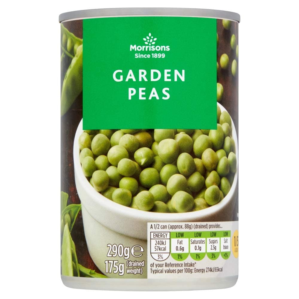 Morrisons Garden Peas, 290 g, Pack of 24