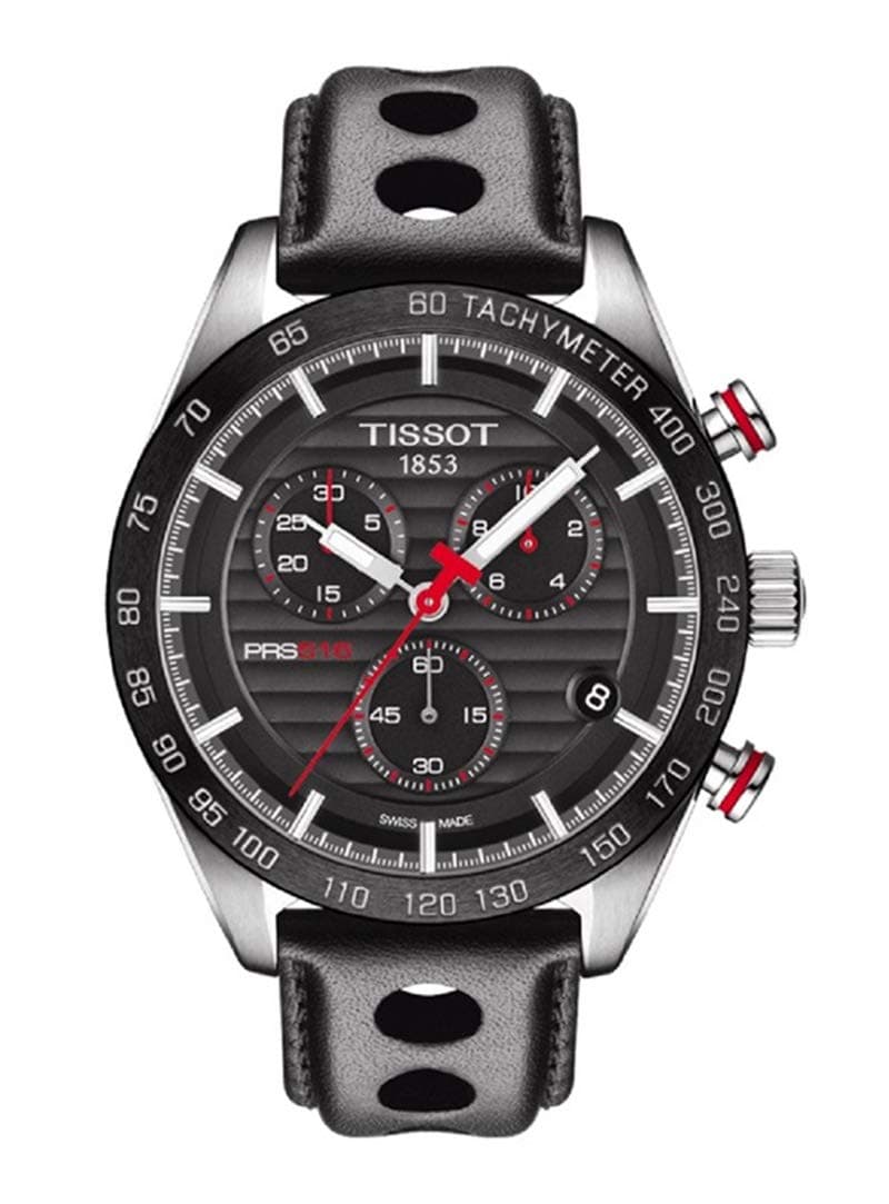 PRS 516 Chronograph Black Leather Strap Men's Watch T100.417.16.051.00