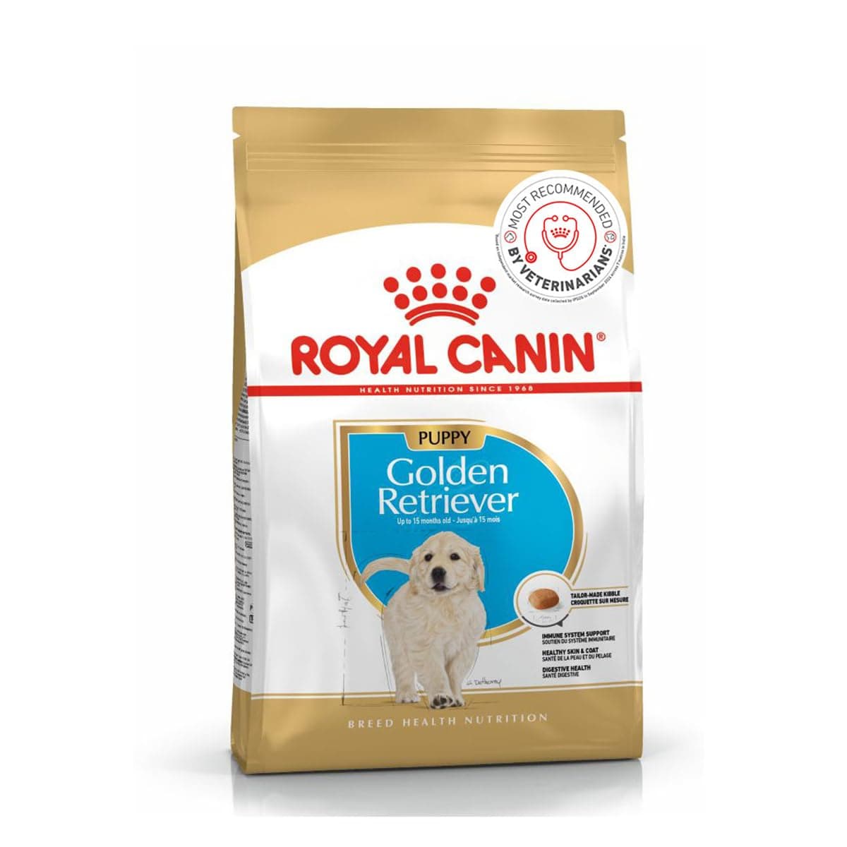 Golden Retriver Puppy Food, Dry Food, Helps with Healthy Skin & Coat, Supports Immune System & Digestive Health, 3 Kg