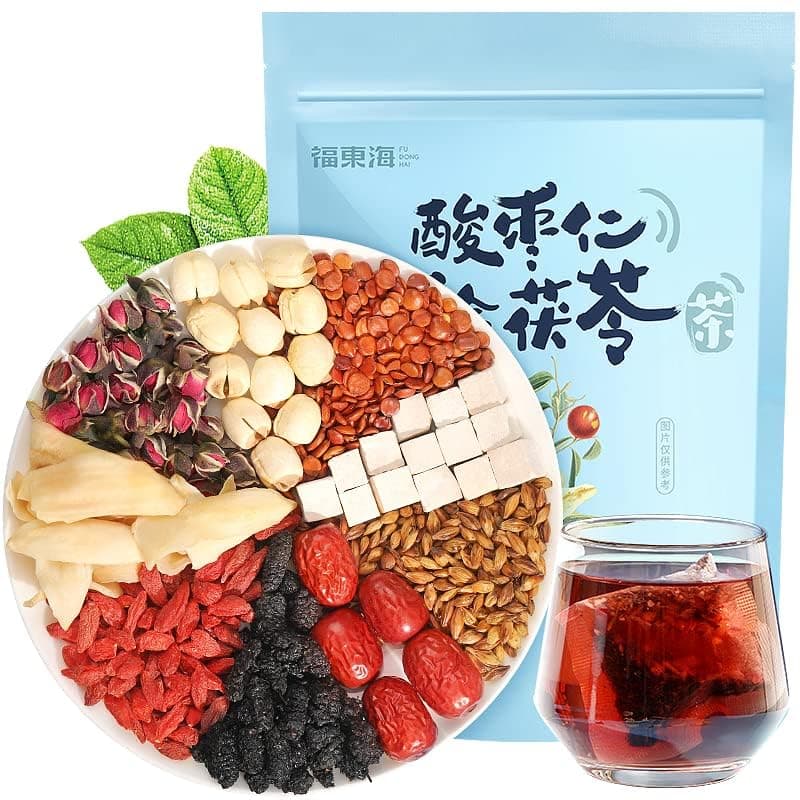 酸枣仁百合茯苓茶150g/5.3ozSour jujube kernel lily Poria cocos Mixed tea