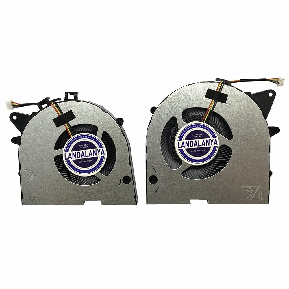 Replacement New CPU and GPU Cooling Fan for Lenovo Legion Y540P Y545 Y7000P-2019 FKTY FKU0 DFS501105PR0T-FKU0 DFS2001052Q0T-FKTY MG75100V1-1C020-S9A MG75090V1-1C040-S9A DC5V Fan