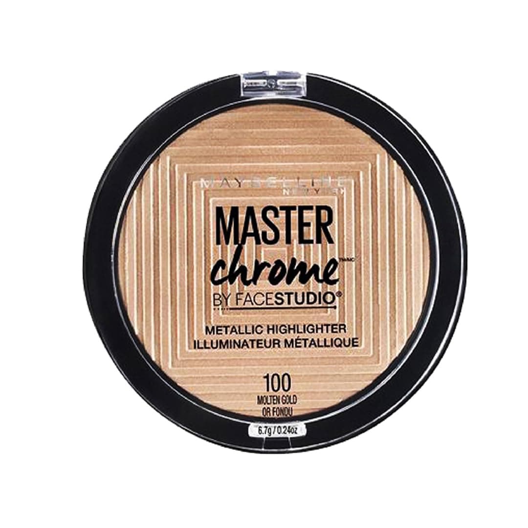 MAYBELLINE FaceStudio Master Chrome Metallic Highlighter - Molten Gold Or Fondu