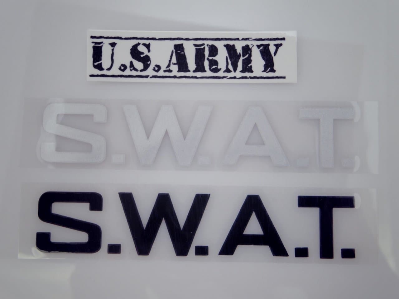 Sticker [SWAT 2 pieces set + one other point (US ARMY seal)] Swat SWAT special firearms tactical unit Special Weapons And Tactics United States police special forces emblem cutting sheet troops chapter logo S064