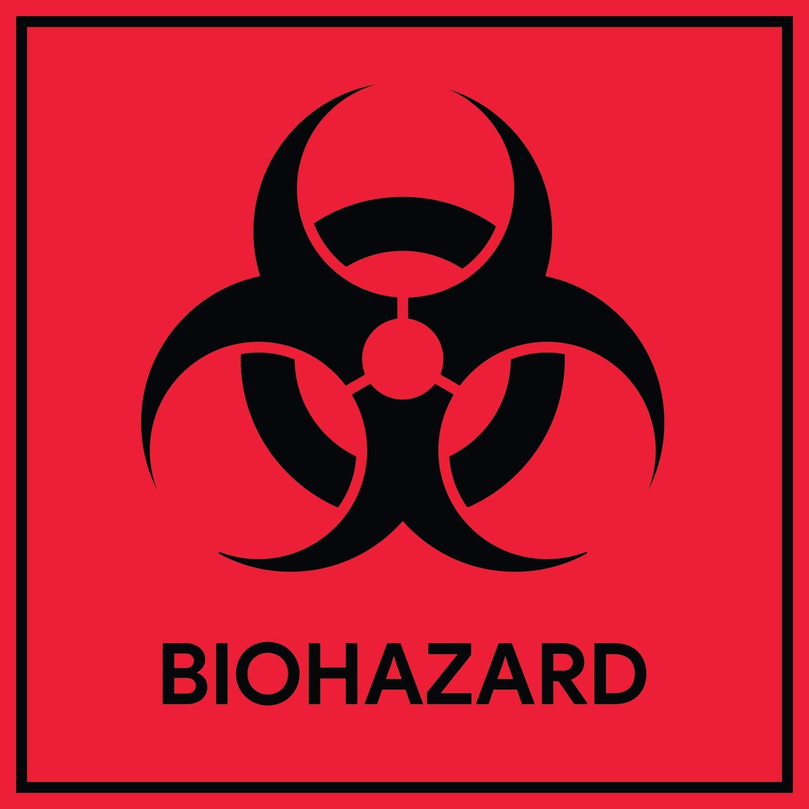 Sutter Signs Biohazard Sticker