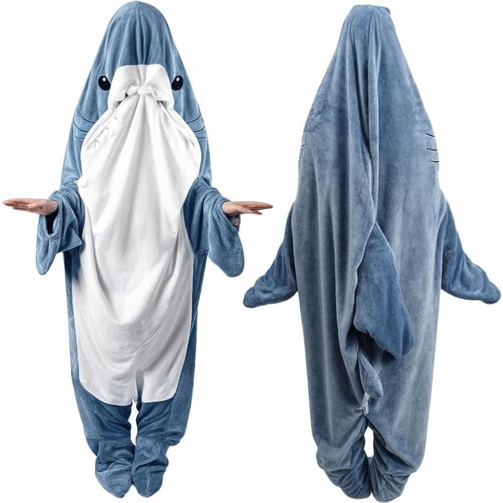 Shark Blanket Adult & Kid, Shark Onesie Kid, Shark Costume Kids, Shark Blanket Hoodie Onesie