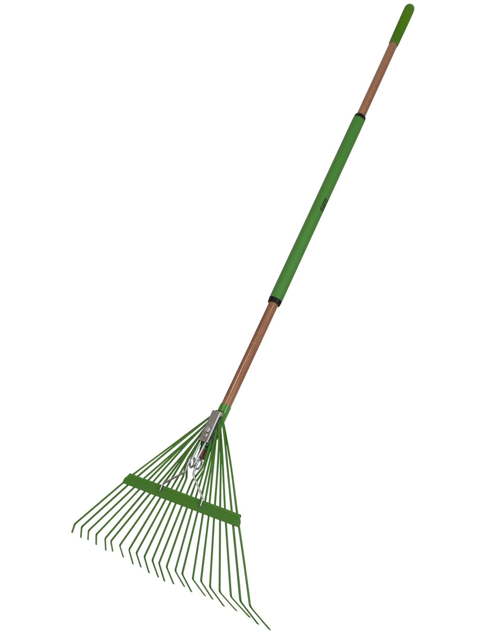 20201033 Steel Tine Leaf Rake with Hardwood/Steel Handle, 22 Tines