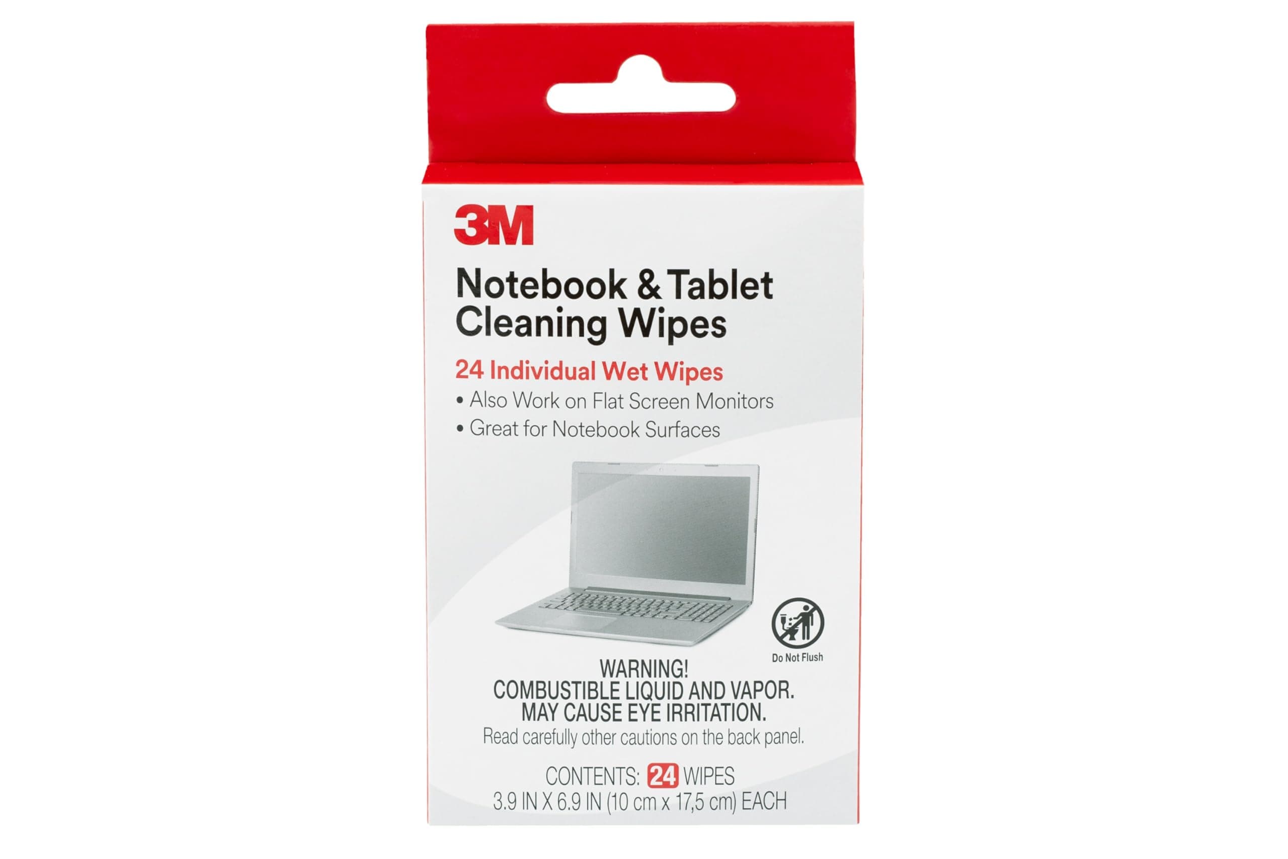3M Notebook Screen Cleaning Wipes, 3.9 x 6.9 Inches (CL630)