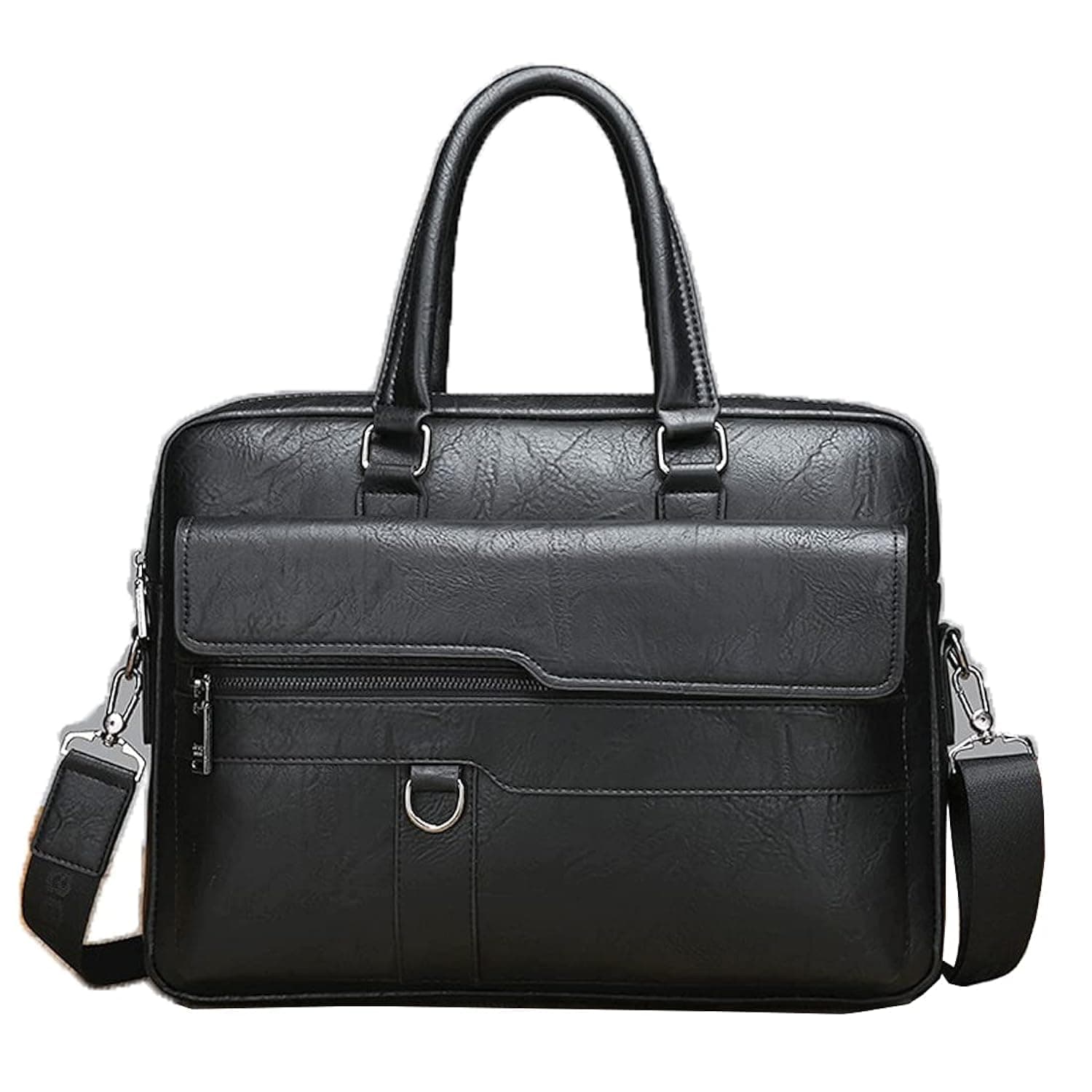 Practical 14 inch Briefcase Laptop Bag for Men - Business Leather Office Bag Messenger Bag Travel Bag for Men