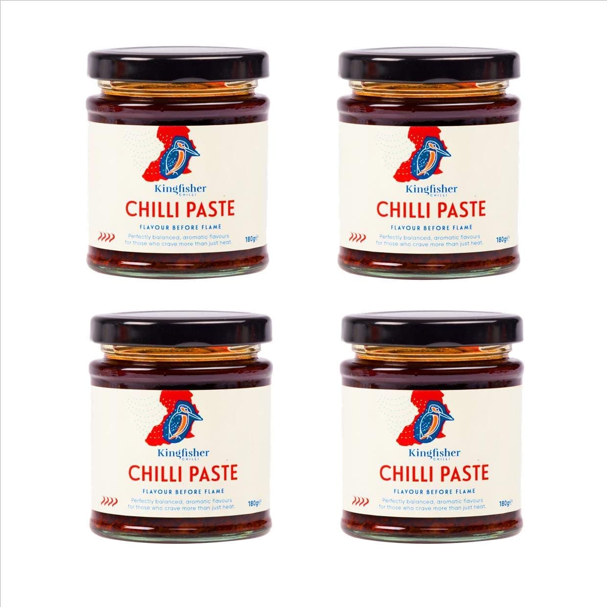 Kingfisher Chilli Hot Chilli Paste, 4 Jars