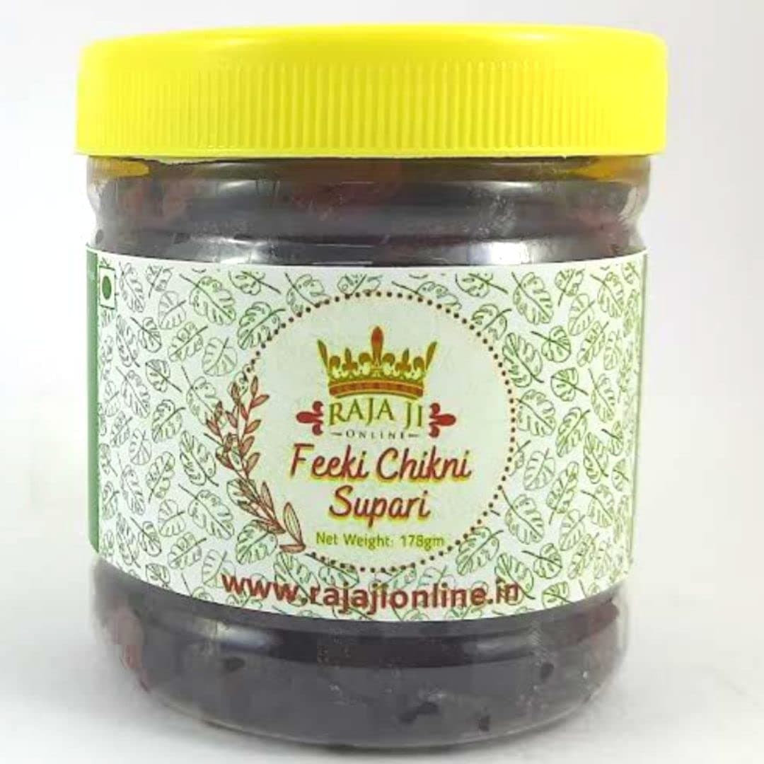 Raja Ji Online Feeki Chikni Supari Mouth Freshener Mukhwas | Sugar free chikni supari | 178 gm | Pack of 1