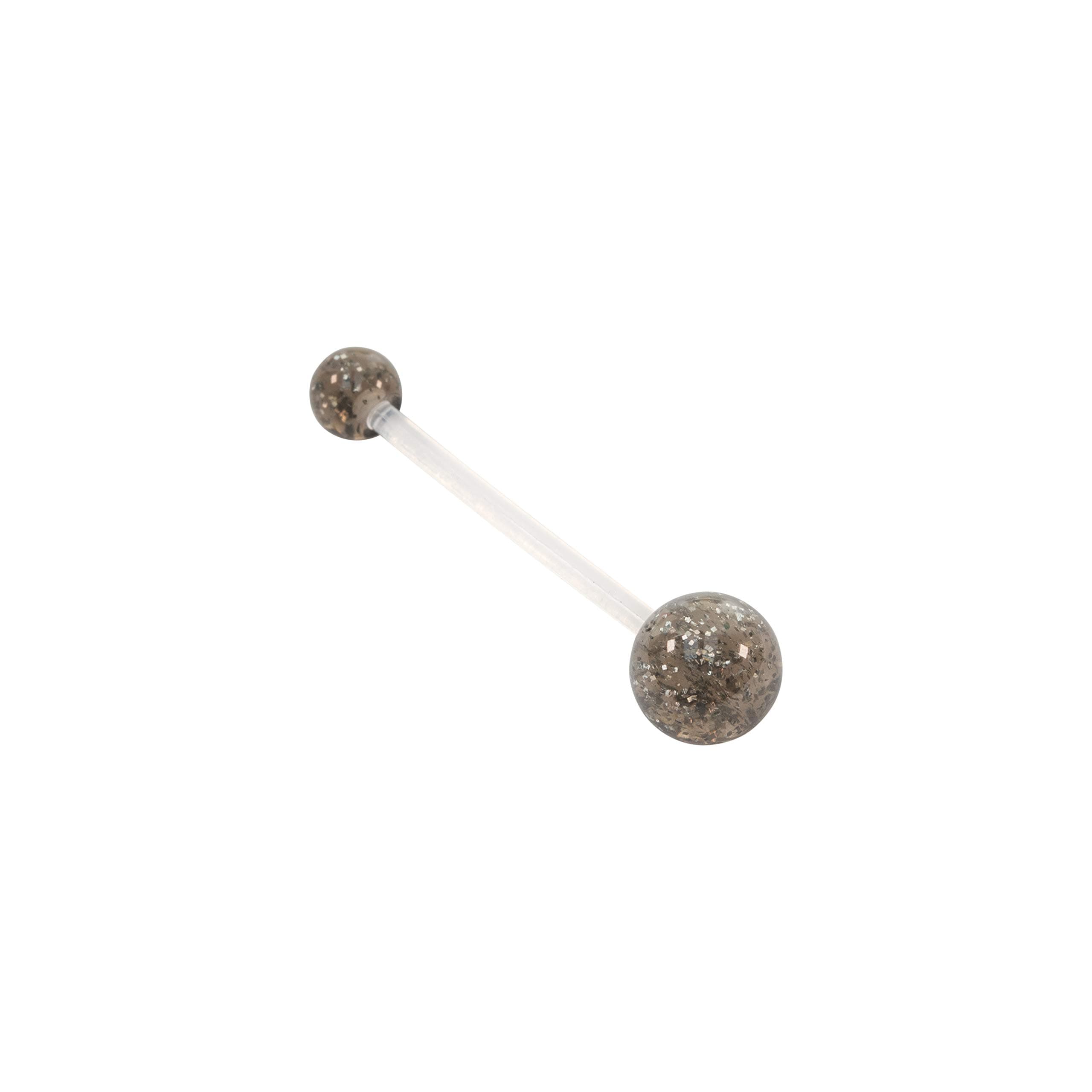 Loving My Bump Glitter Pregnancy Maternity Belly Navel Bar Bioflex/Plastic Flexible PFTE Body Piercing Jewellery Bars/Rings