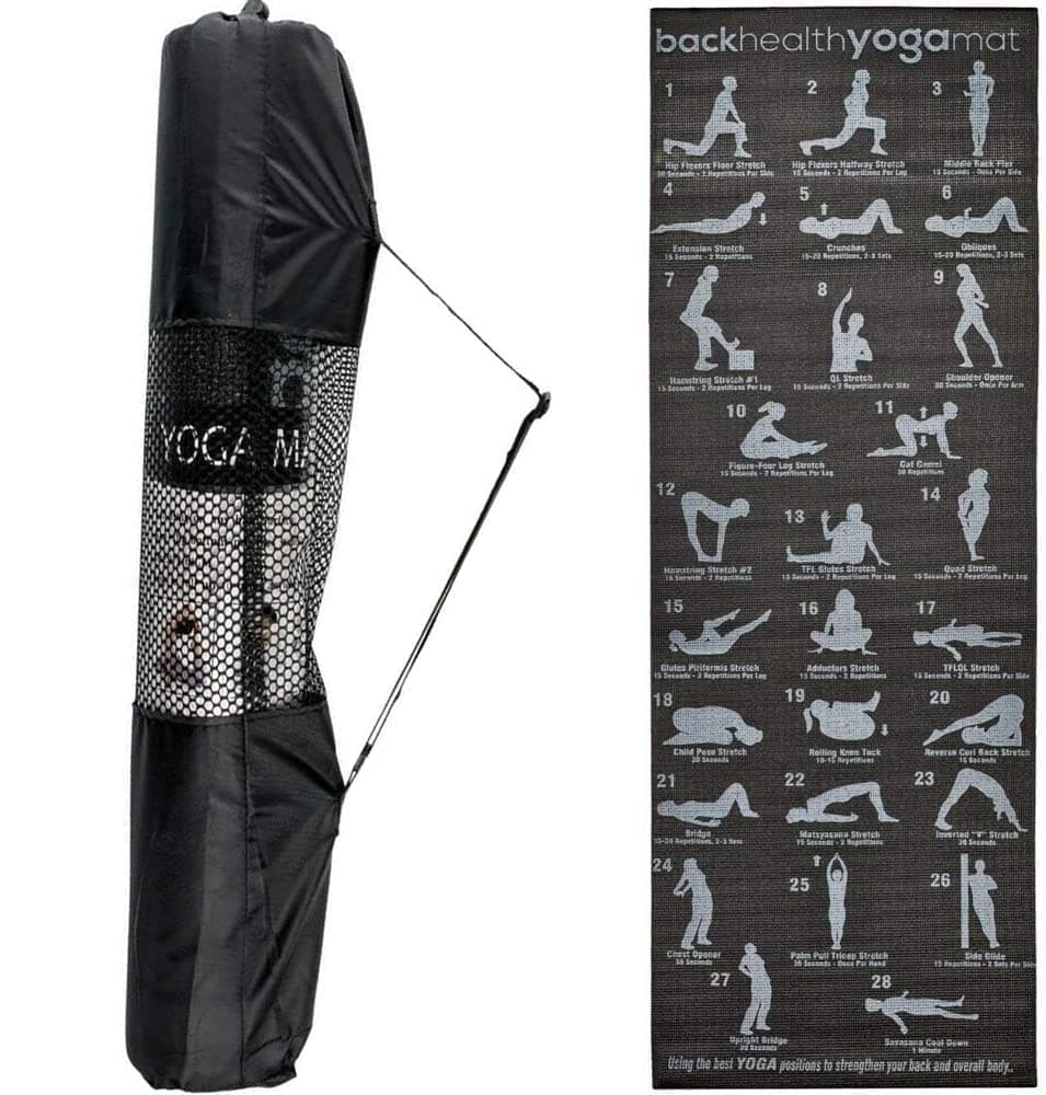 Fairtrade Wholesale New Yoga Mat with 28 Yoga Positions - Non Slip Bottom