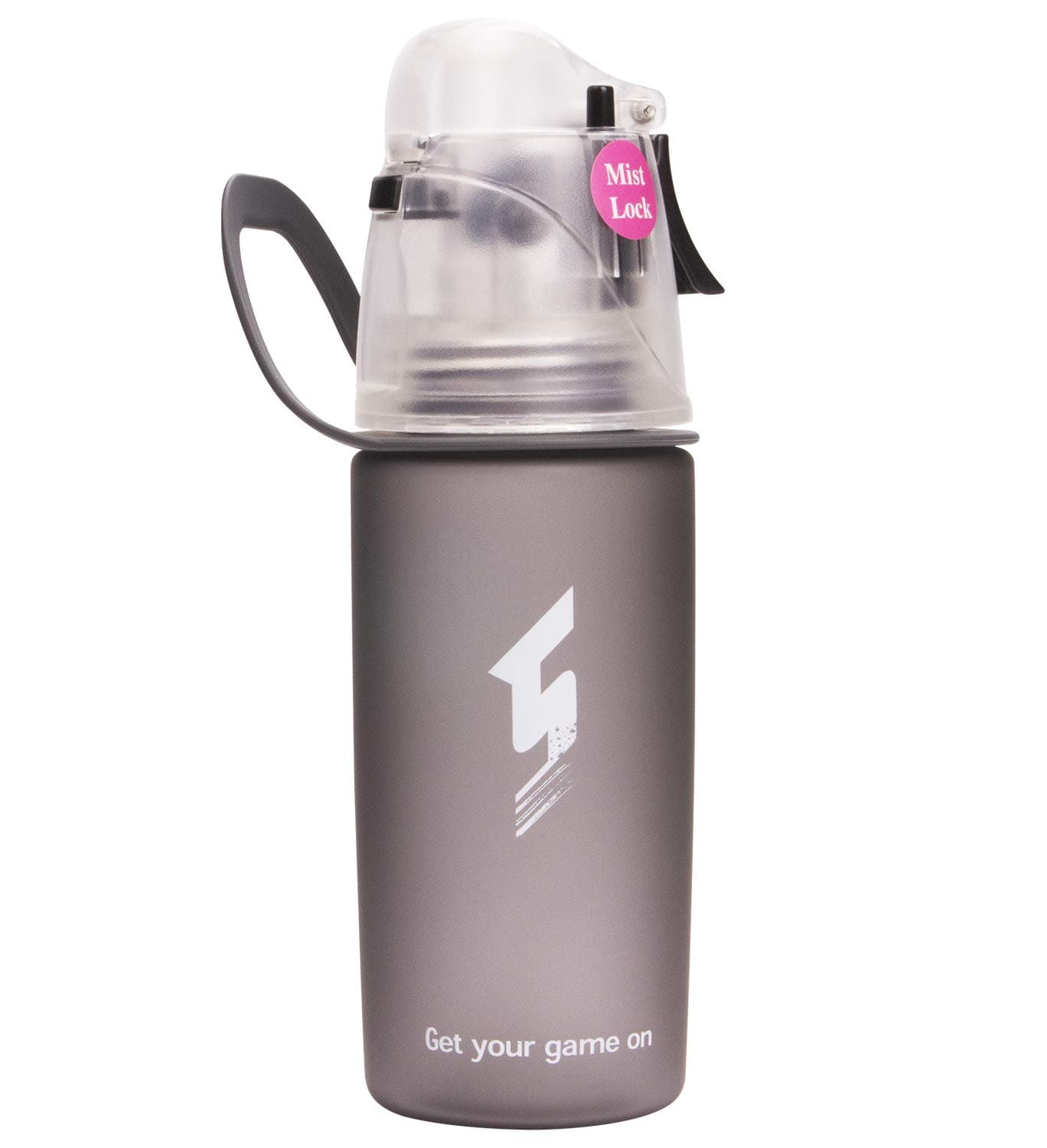 Lightening Sports Water Bottle Drinking Spray, BPA Free Quick Flow Water Opens with One Click with Leak-Proof Cup for Cycling, Fitness, Camping, Hiking, Outdoors