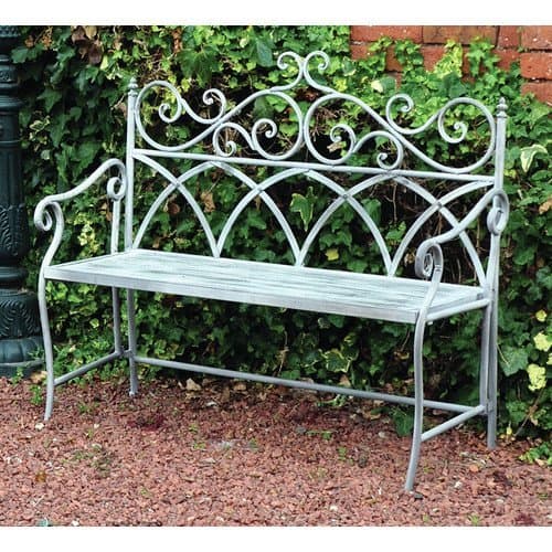 Four Seasons Vintage FSVG3 Vintage Bench - Grey