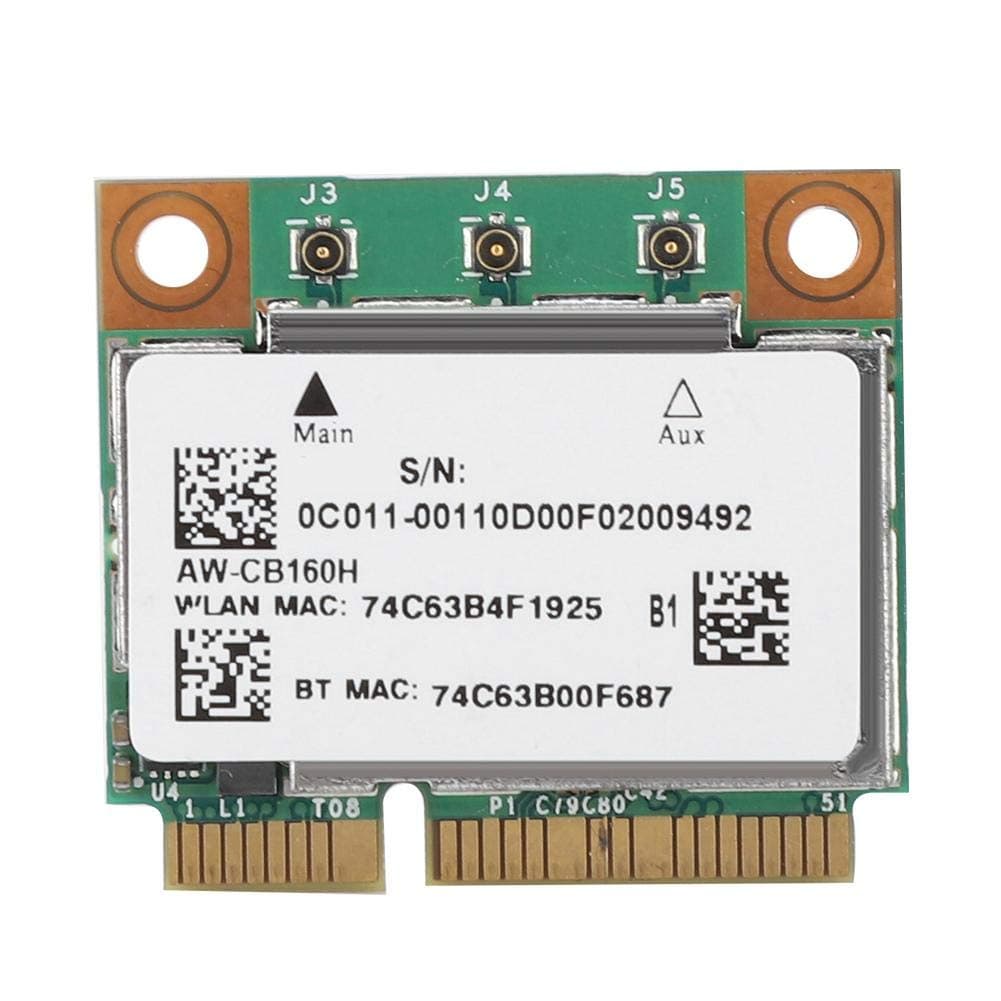 Pokerty Dual-Frequency Network Card, for Broadcom BCM94360HMB Azurewave AW-CB160H 1300Mbps 802.11ac + Bluetooth 4.0 Network Card