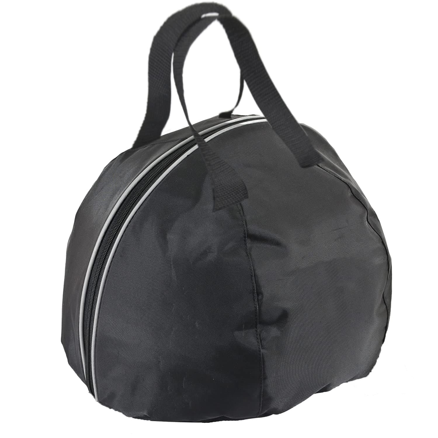 Helmet Bag,Helmet Storage Bag,Motorcycle MX Helmet Bag With Silver Piping, Zipper, Carry Handle and Cashmere Lining