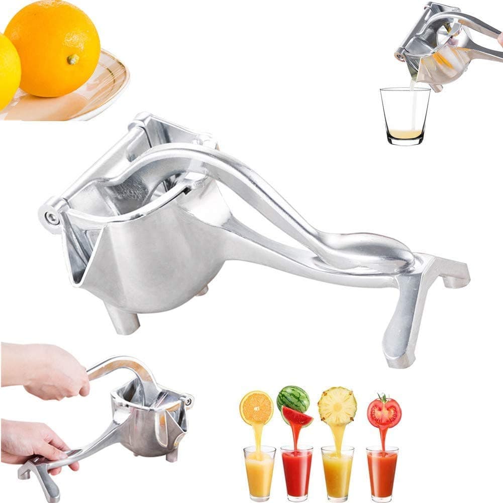 Stainless Steel Manual Juicer Alloy Fruit Hand Squeezer Heavy Duty Lemon Orange Juicer Manual Fruit Press Squeezer Fruit Juicer Extractor Manual Citrus Press Juicer Tool 1 Pack