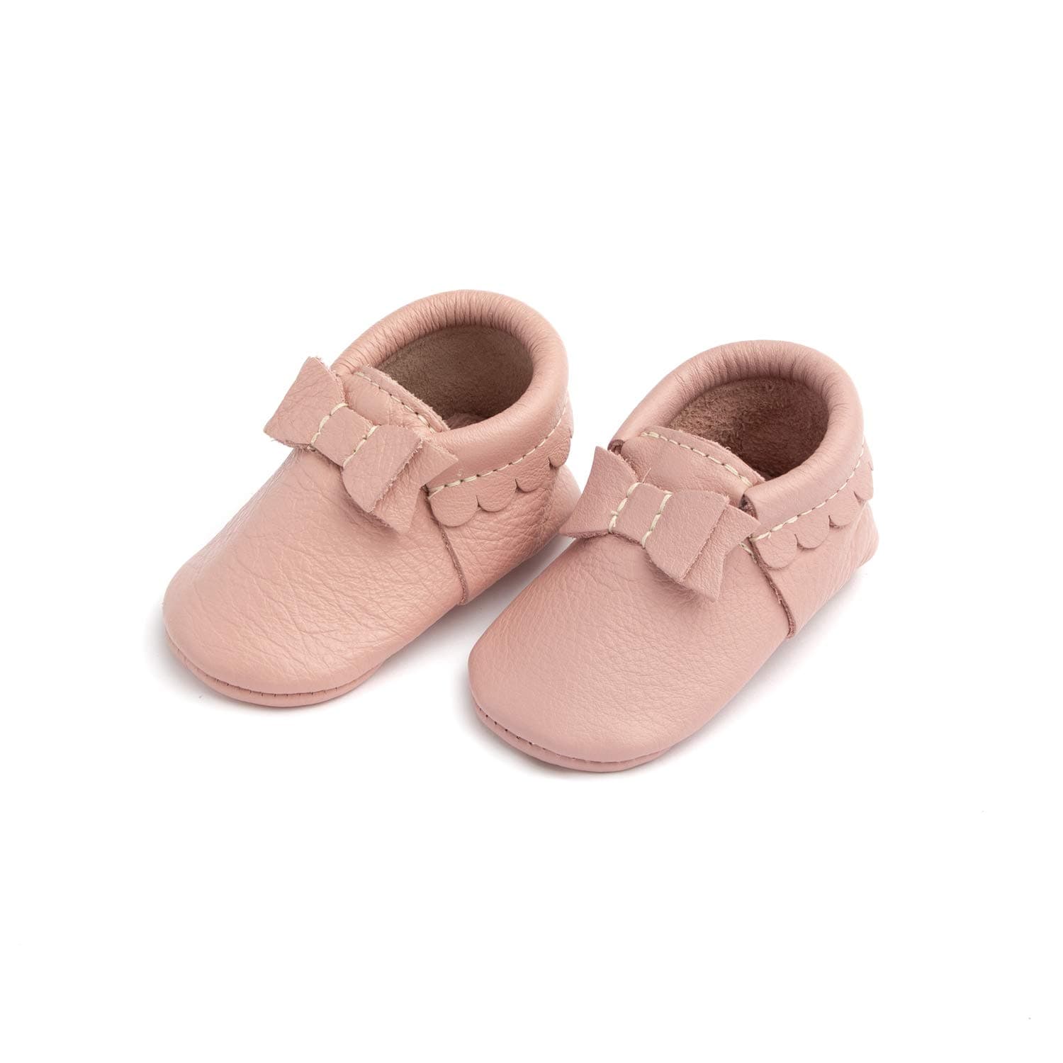 Freshly PickedSoft Sole Leather Bow Moccasins, Baby Girl Shoes , Sizes 1-5, Multiple Colors