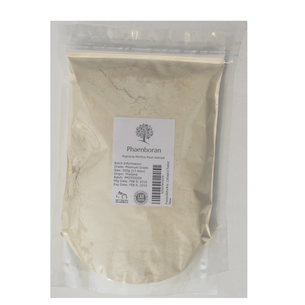 Pueraria Mirifica Root Extract Premium Grade 500g (17.46oz) Cultivated in Thailand