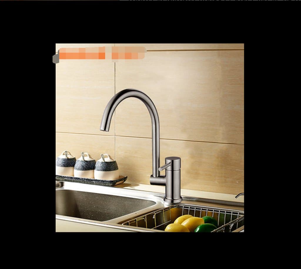 Kitchen wash Basin Basin Stainless Steel Copper Space Aluminum Alloy hot and Cold Water Faucet