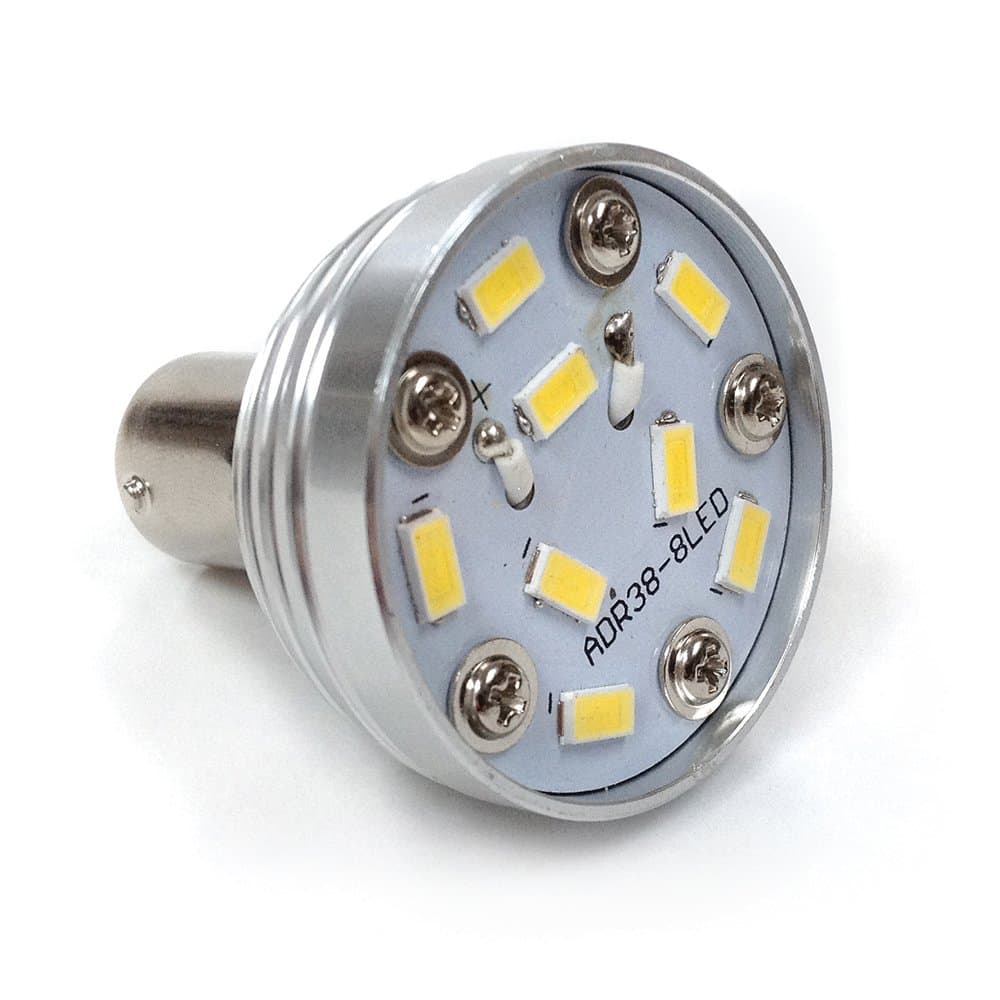 Eco-LED Warm White LED Projector Bulb, with 8 SMD 3014 & BA15S Bayonet Connector (67-WW30)