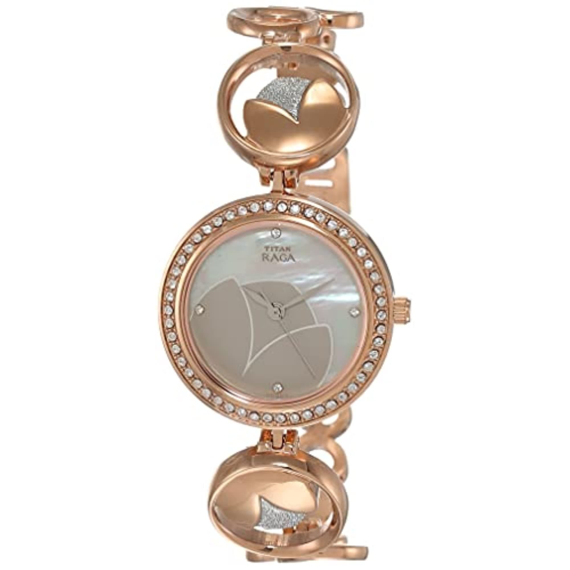 Titan Raga Analog Mother of Pearl Dial Women's Watch- 2539KM01
