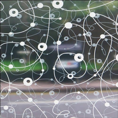 Wet Ink Studio Atomic Retro Sheer Window Film - 3 ft x 4 ft