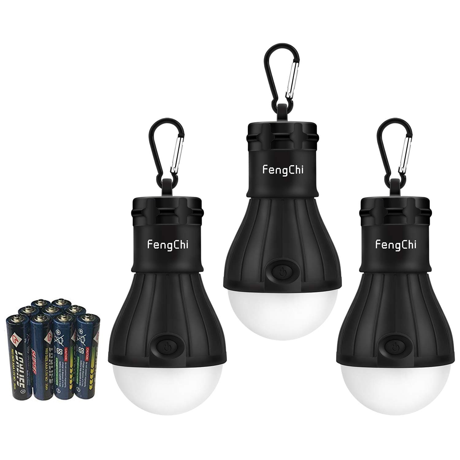 LED Camping Lantern, [3 Pack] Portable Outdoor Tent Light Emergency Bulb Light for Camping,Hurricane, Storm, Outage.
