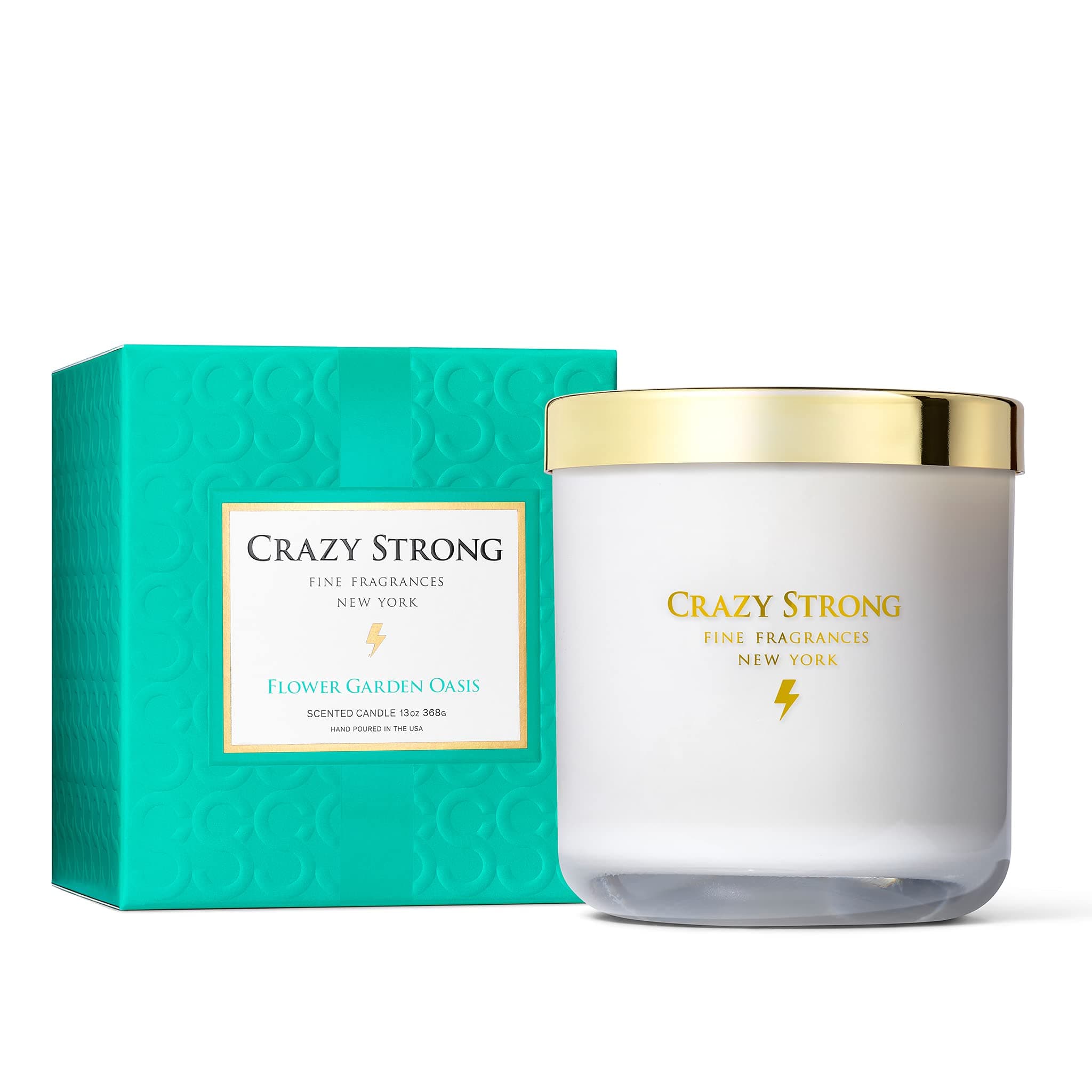 Crazy Strong Candles for Home Scented | Flower Garden Oasis 13oz 2-Wick Scented Candle | Decorative Candles | Large Candles 60-70 Hour Burn Time