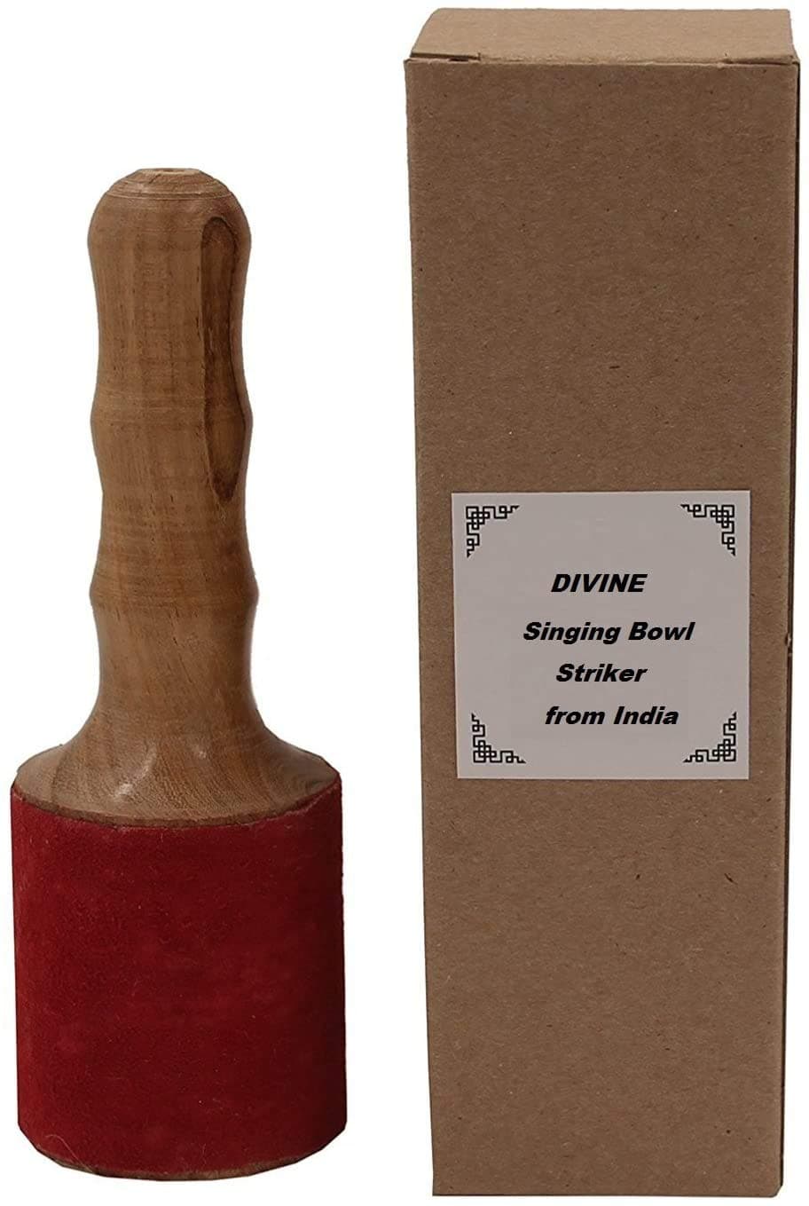 OMG Deals Leather-Wrapped Singing Bowl Striker/Singing Bowl Mallet/Gong Mallet/mike style for meditation Puja