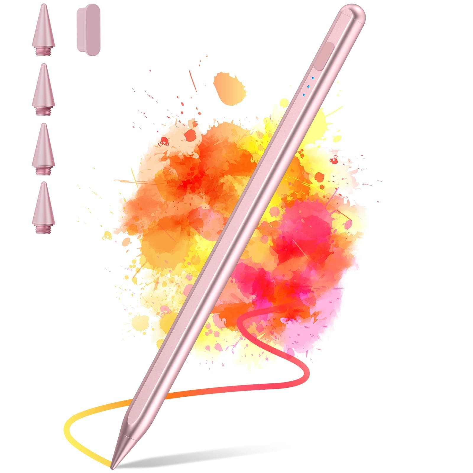 SENMO Stylus Pen for iPad 2018-2025, 2X Fast Charge iPad Pencil 2nd Generation Compatible with Apple iPad A16 11/10/9/8/7/6, Pro M5/M4/12.9"(6/5/4/3)/ 11"(4/3/2/1), Mini 7/6/5, Air M3/M2/5/4/3