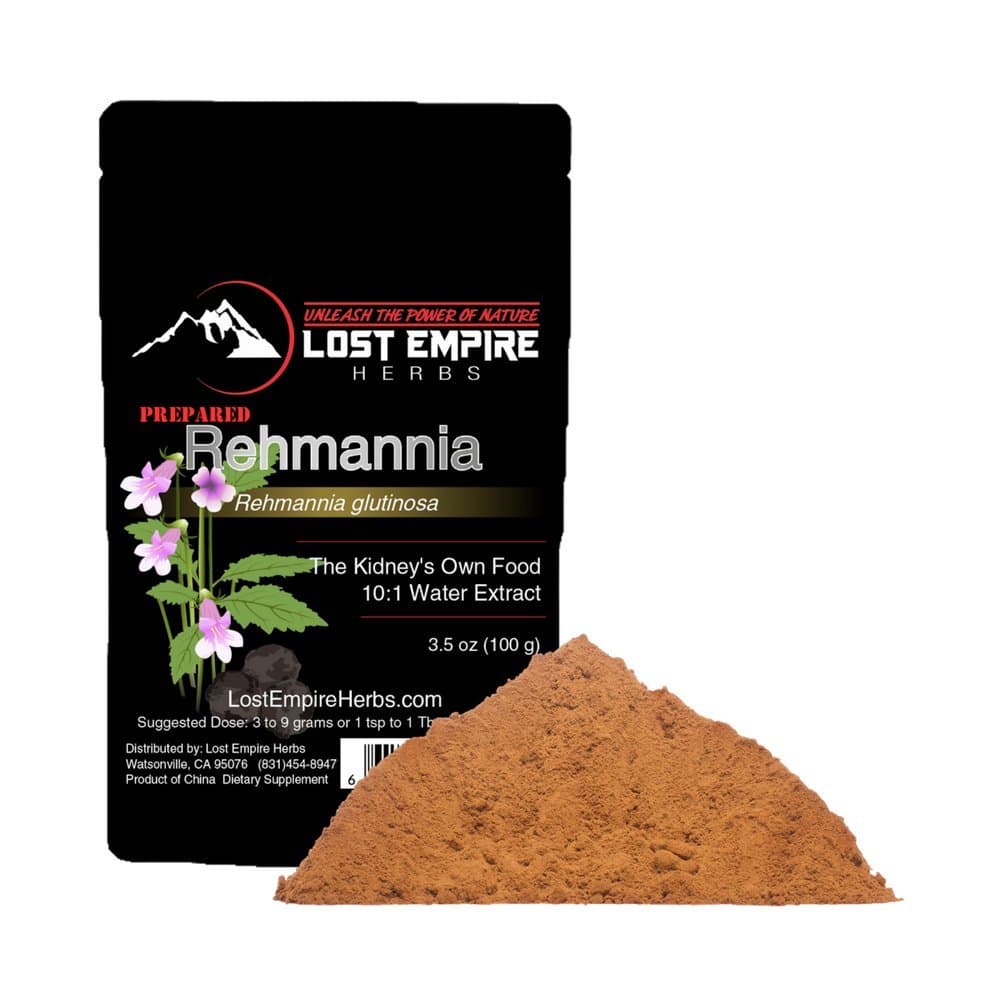 Rehmannia Extract Powder - Organic Supplement - Feeds The Kidneys and Adrenals, Supports The Joints, Natural Anti-Inflammatory - (100g)
