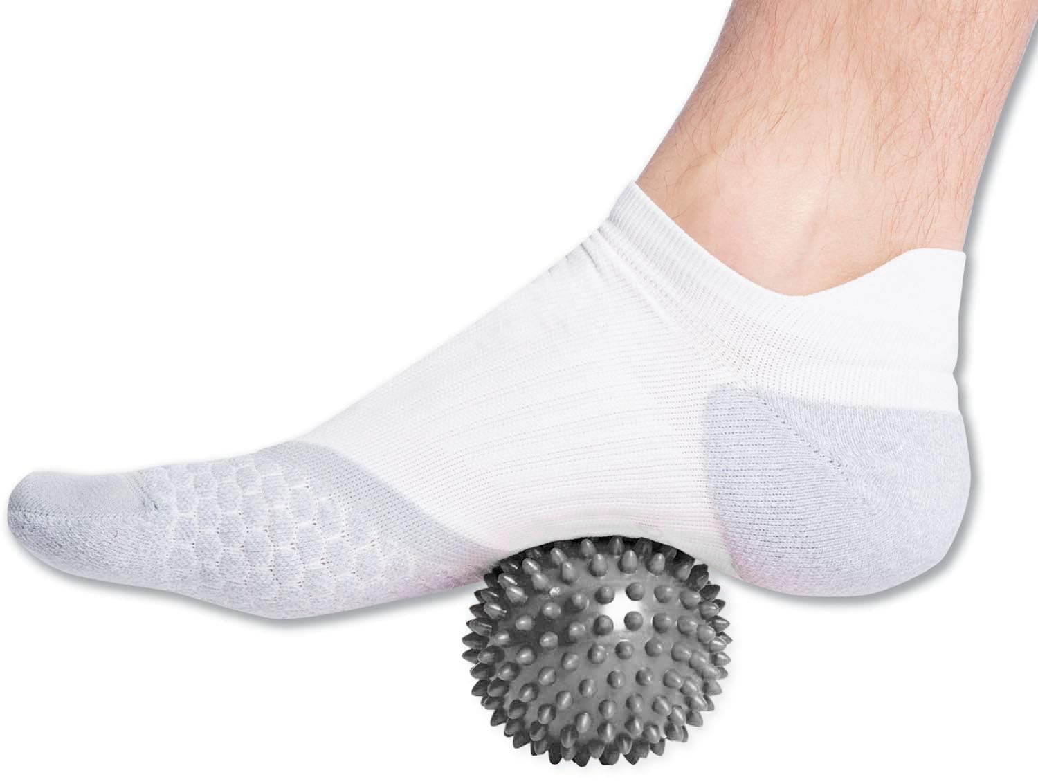 AB SALES Professional Massage Balls Foot Ball Foot Massager Spiky Roller for Deep Tissue Trigger Point Plantar Fasciitis Reflexology Stress Therapy Myofascial Release, Random Color, 3 Inch