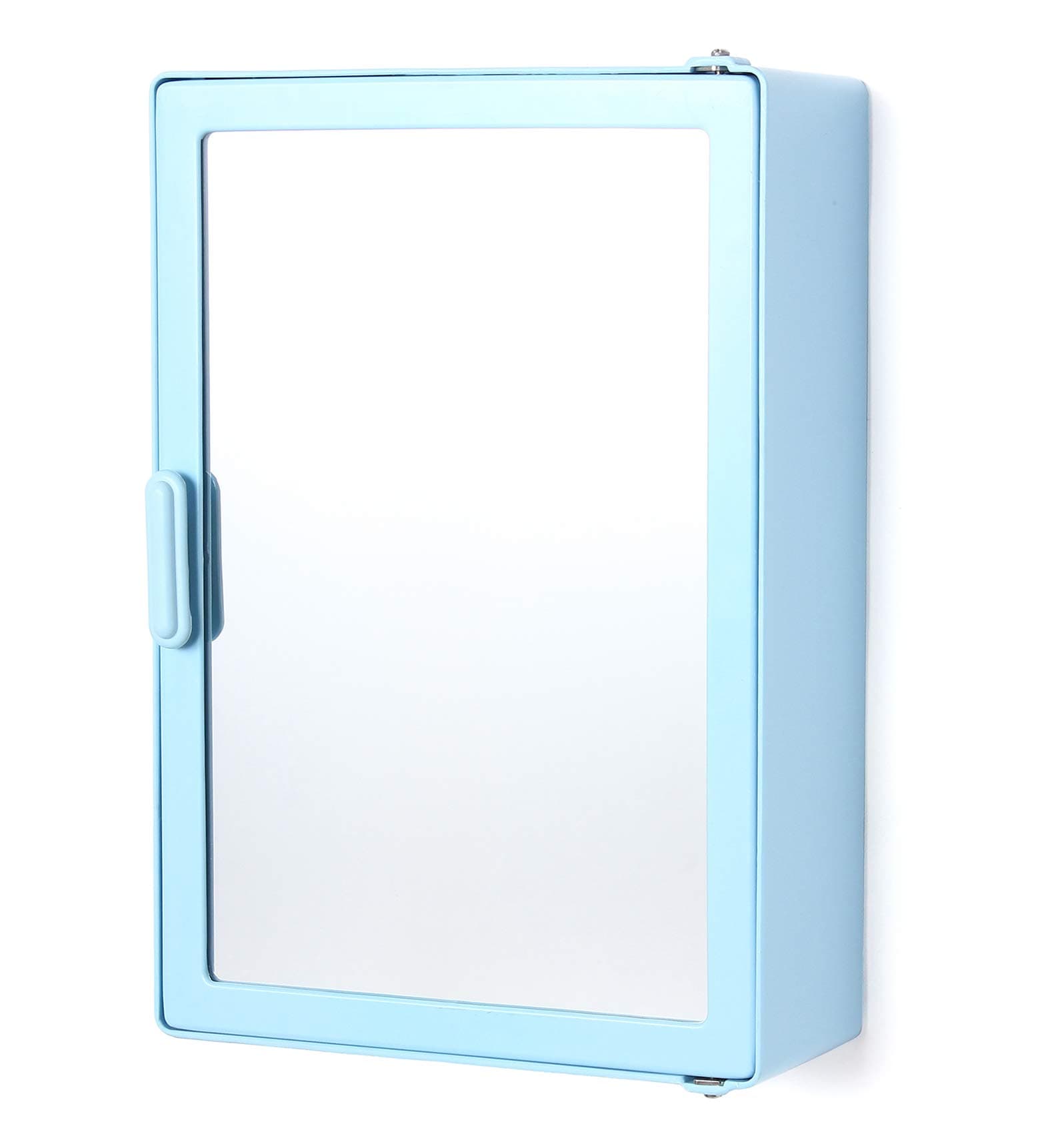 zahab Plastic Bathroom Cabinet Blue Single Door Glossy Finish 25 x 10 x 35 cm