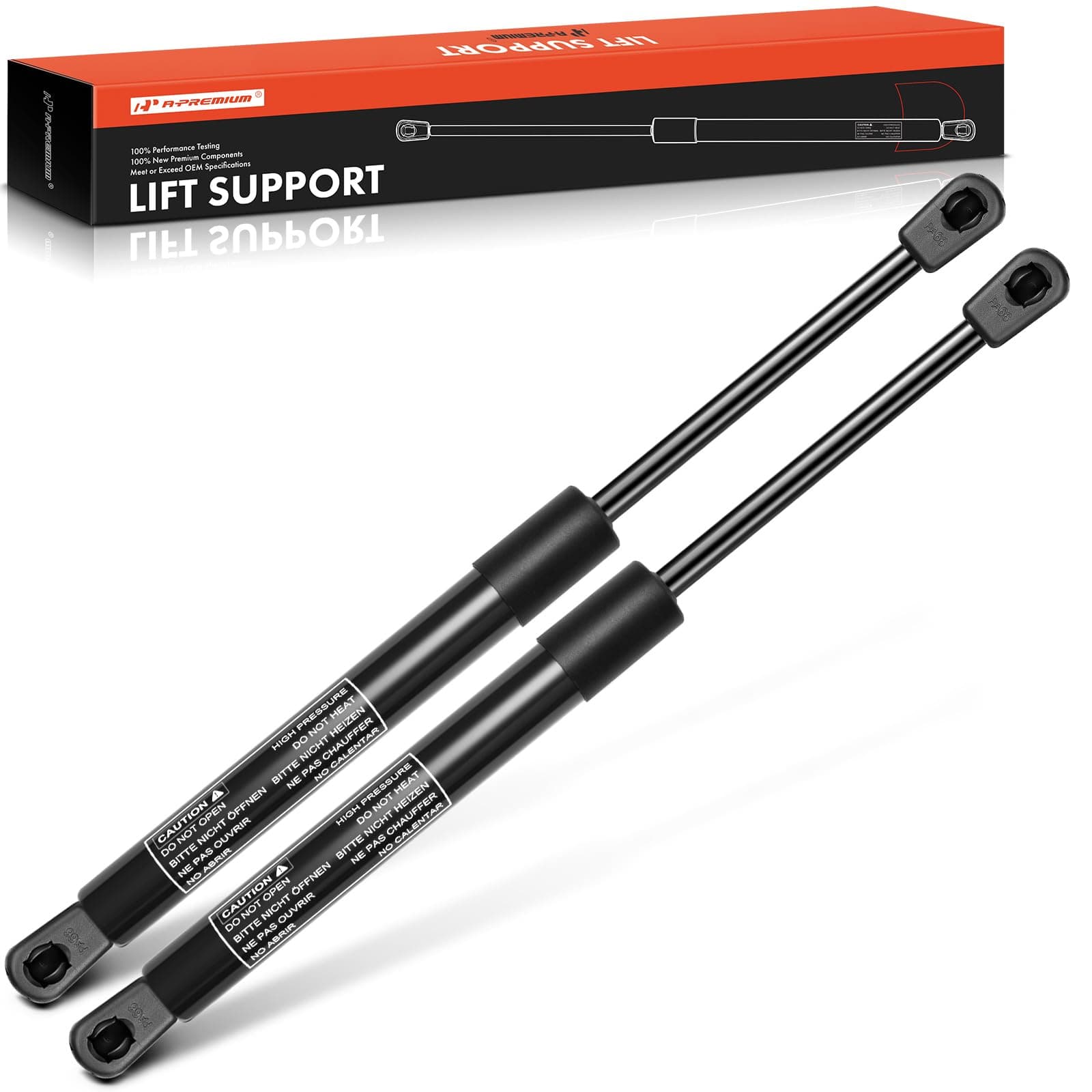 A-Premium Tailgate Rear Hatch Lift Supports Shock Struts Compatible with Select Ford, Dodge Mercury Models - Mustang 1979-1993, Aspen 1976-1977, Capri 1979-1986, Grand Marquis 1983-1986 (2PC Set)