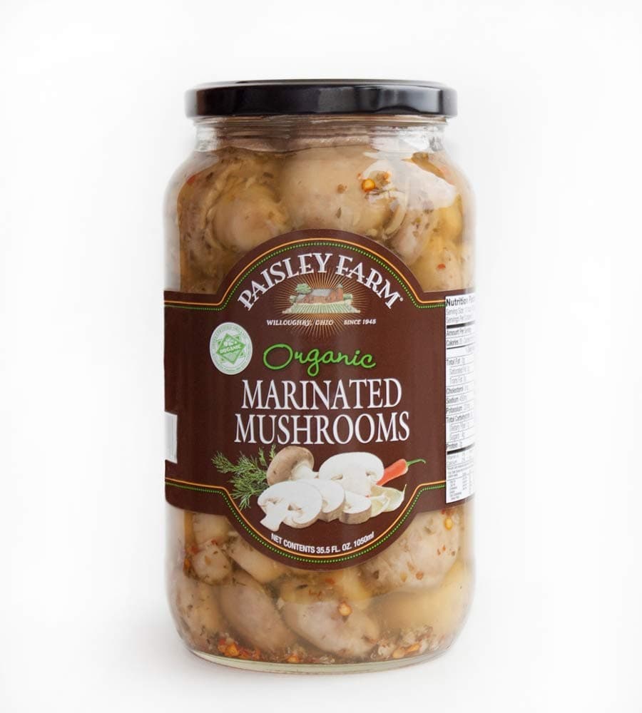 Paisley Farm Organic Marinated Mushrooms 35.5 Fl Oz