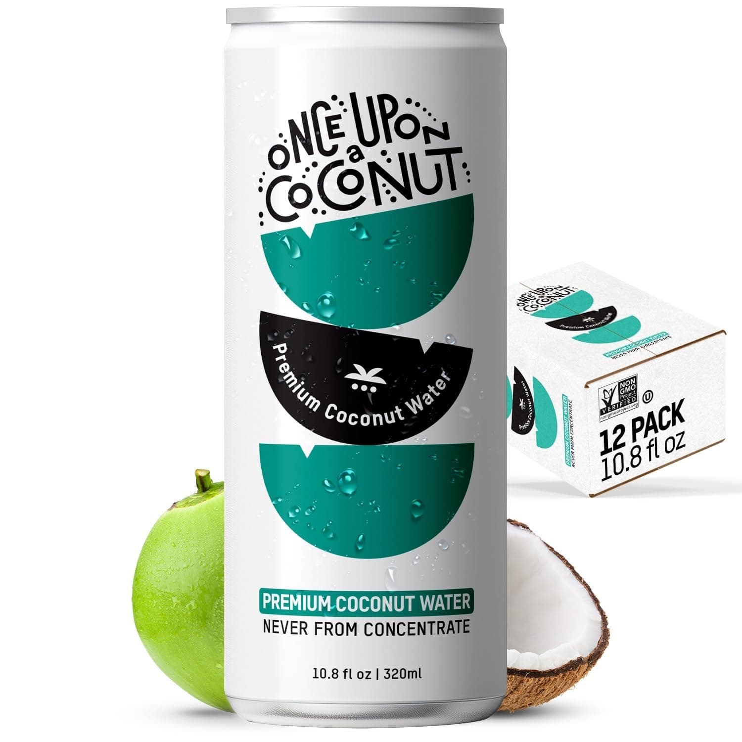 Pure Coconut Water 32O ml x 12, All Natural, No Added Sugar