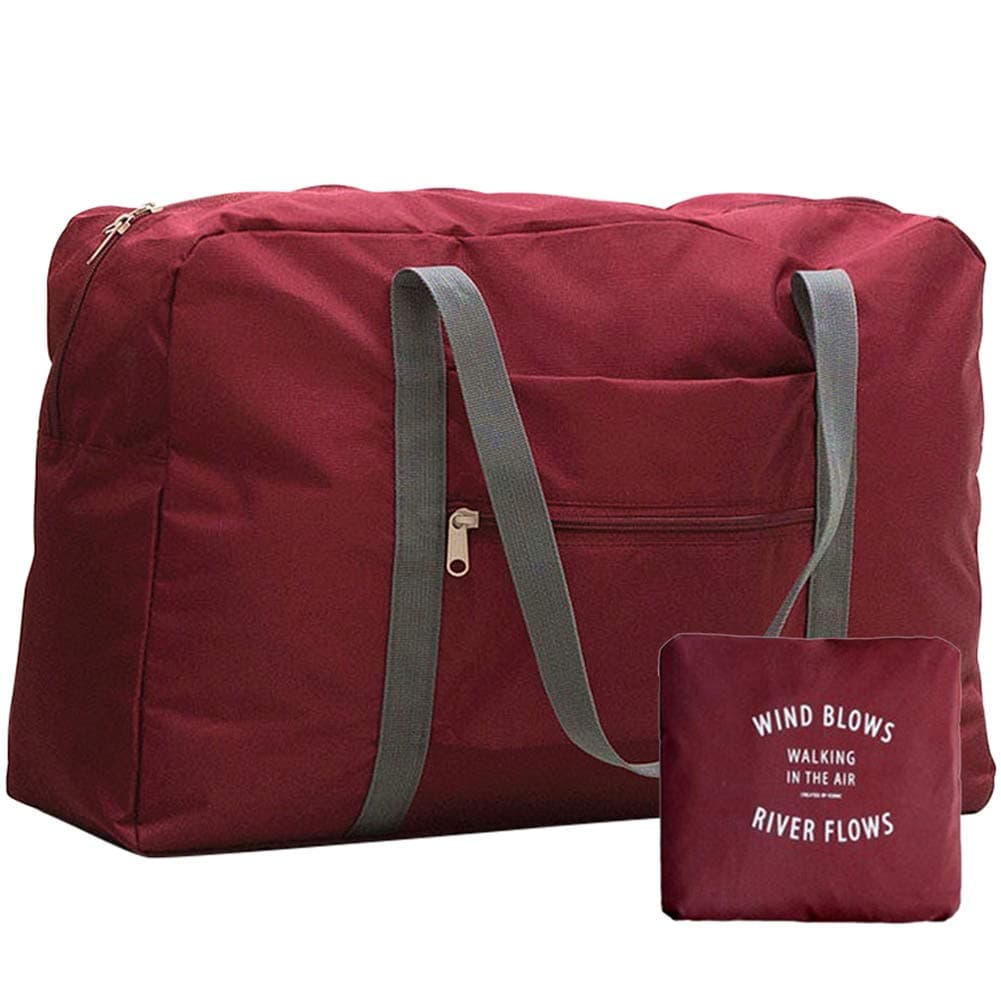 Travel Bag Lightweight Luggage Bag for Sports, Vacation, Gym (red-2-x)