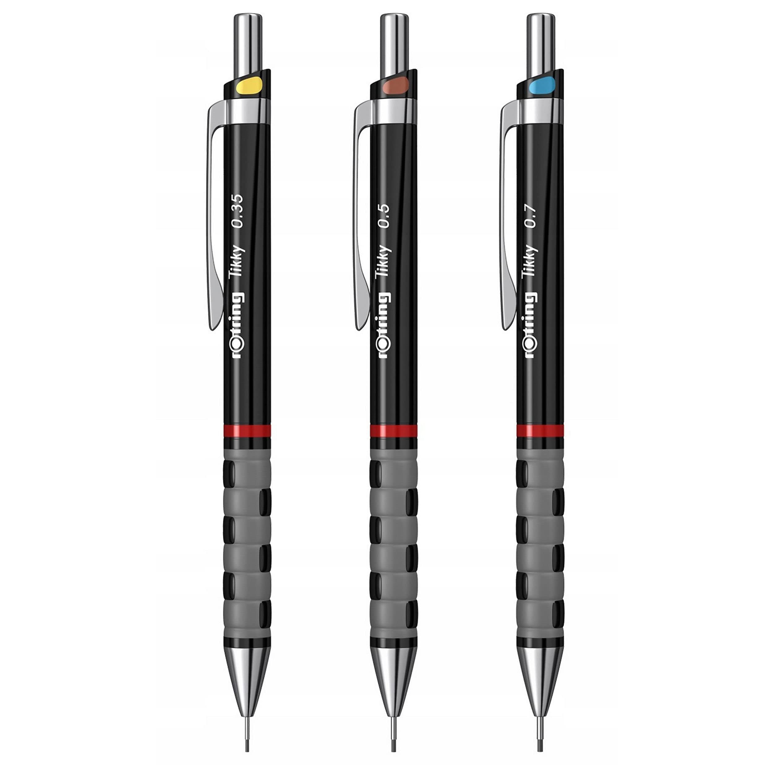 S0801310 Tikky Mechanical Pencil, Black Barrel, 3-Piece Set