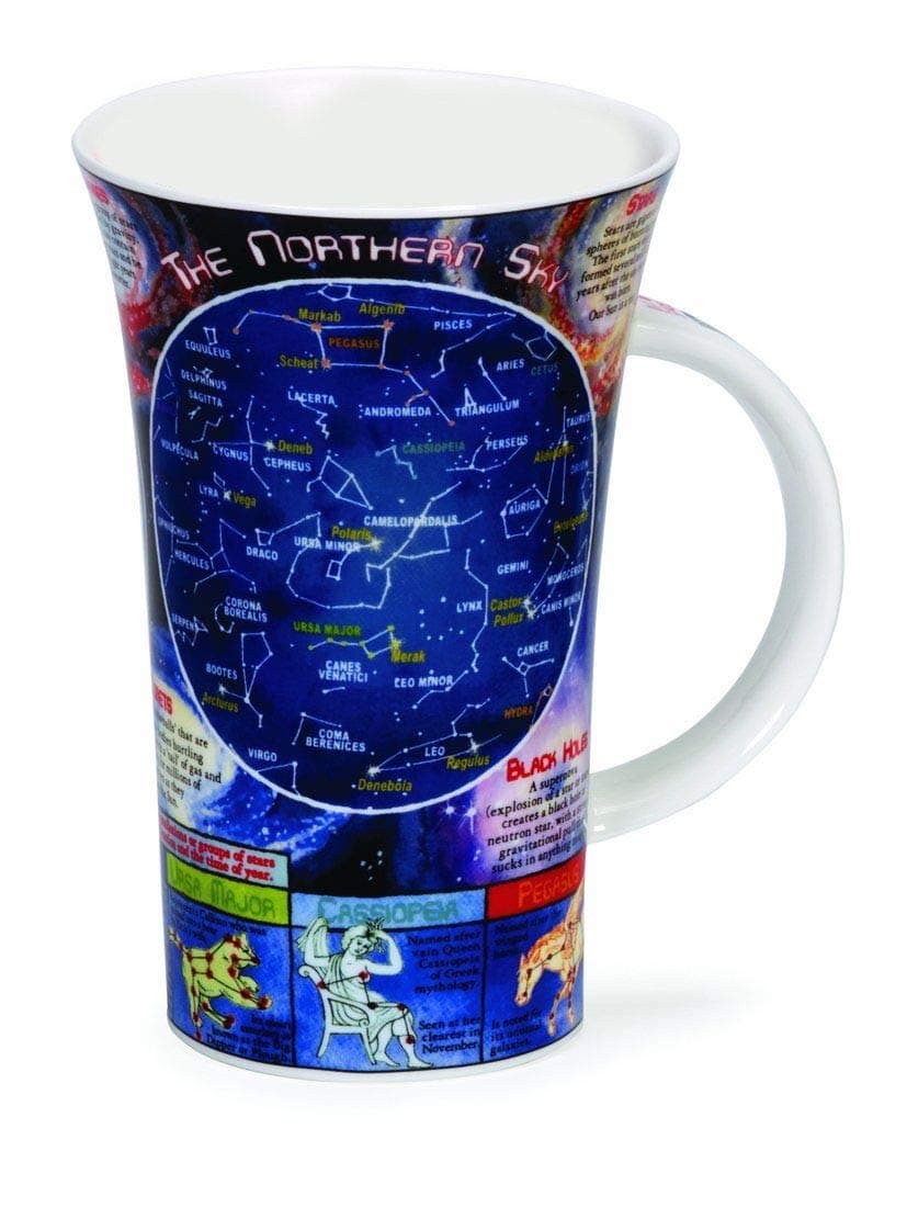 Glencoe Fine China Educational NIGHT SKY Mug Cup 500ml