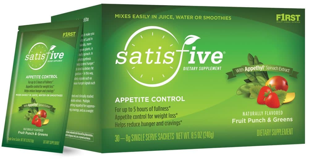 F1RST® SatisFIVE® – Appetite Control – Up to Five Hours of Fullness*