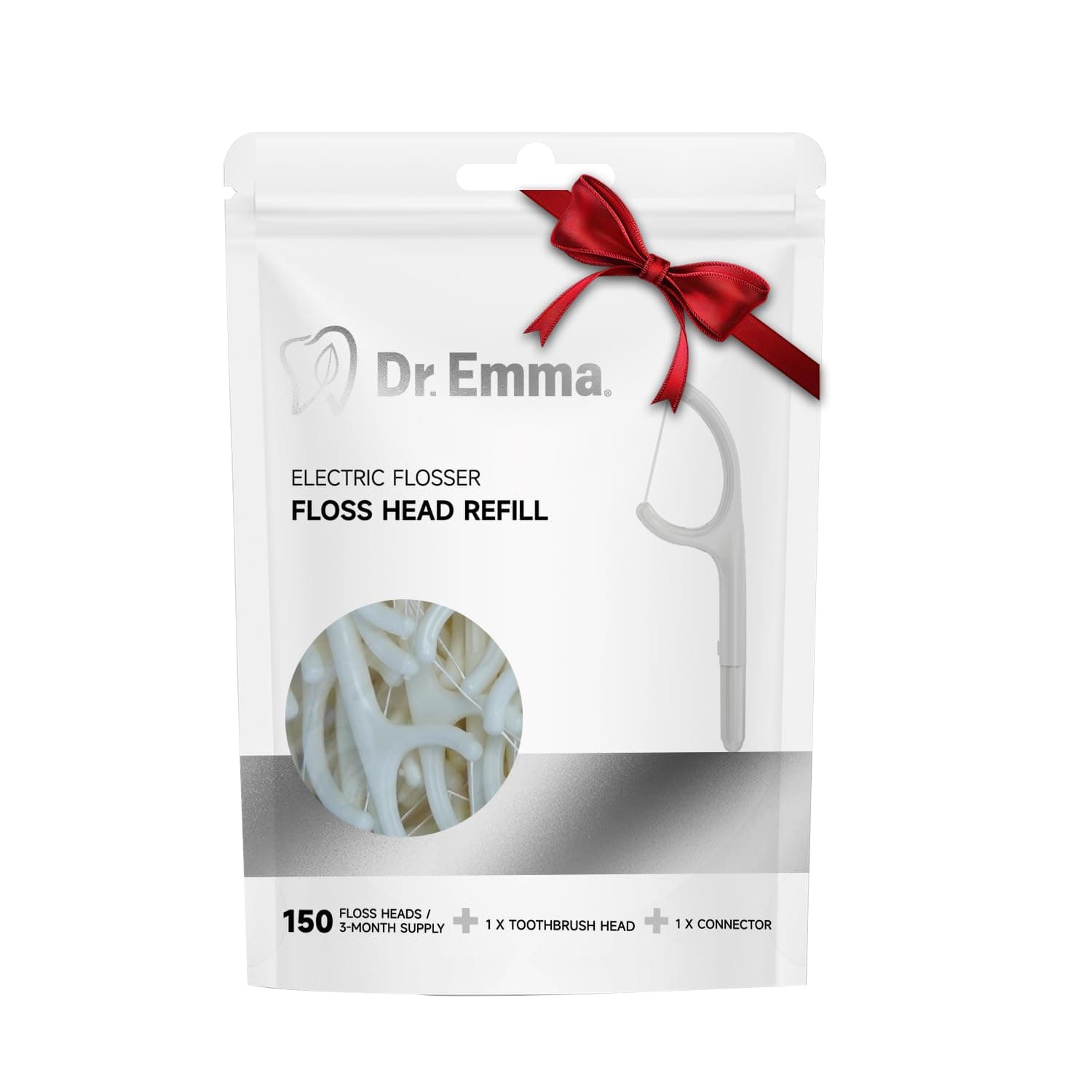 Floss Picks, Replaceable Floss Head for Electric Flosser, Flosser Kit for Teeth Cleaning, Gum Stimulator, 150 Count