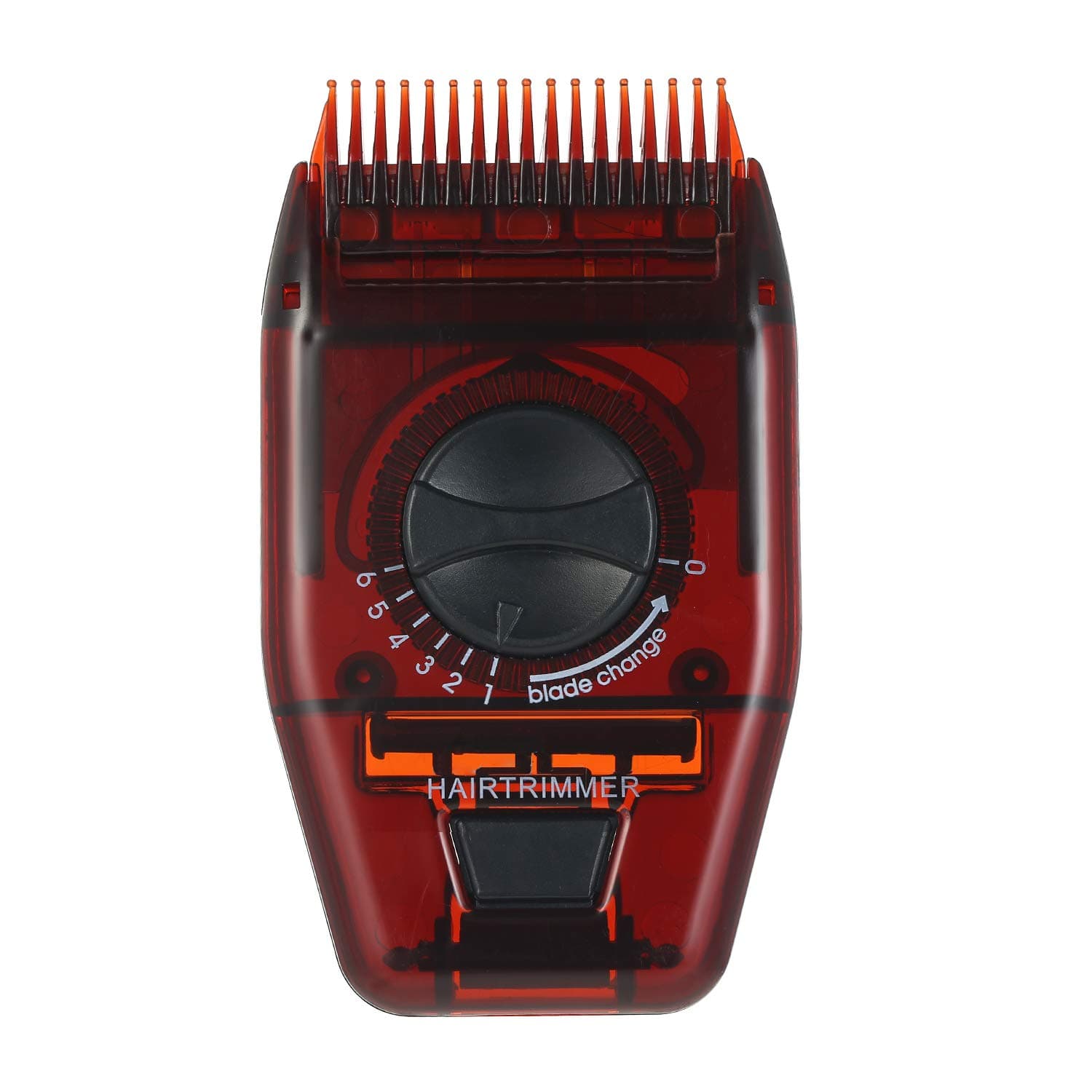 Multifunctional Manual Hair Trimmer Hairdressing Comb Adjustable for Travel Home Salon Hair Cordless Hairdressing Tools (Dark red) -Layfoo