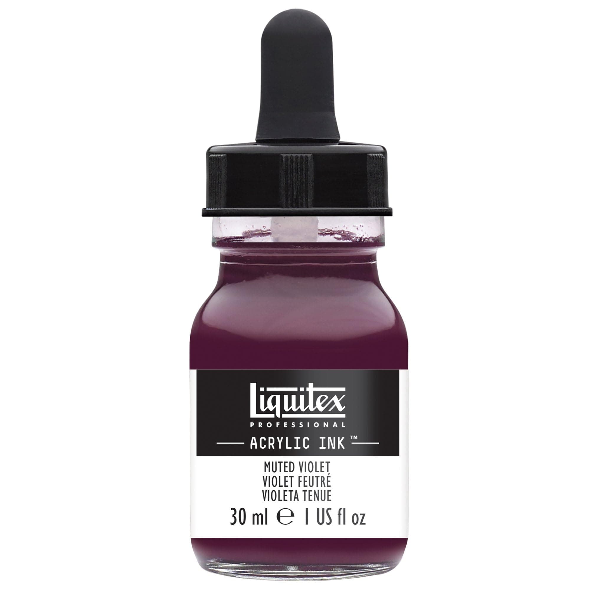 Professional Acrylic Ink, 1-oz (30ml) Jar, Muted Violet