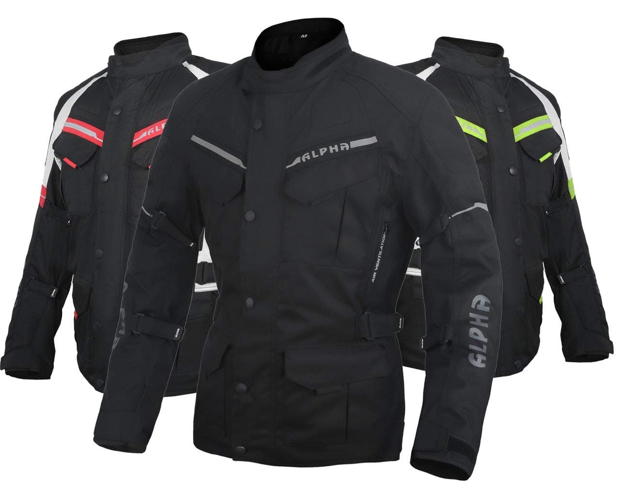 ALPHA CYCLE GEAR 2021 Adventure & Touring Motorcycle Jacket For Men Motorbike Off Road CE Armor All Season Waterproof